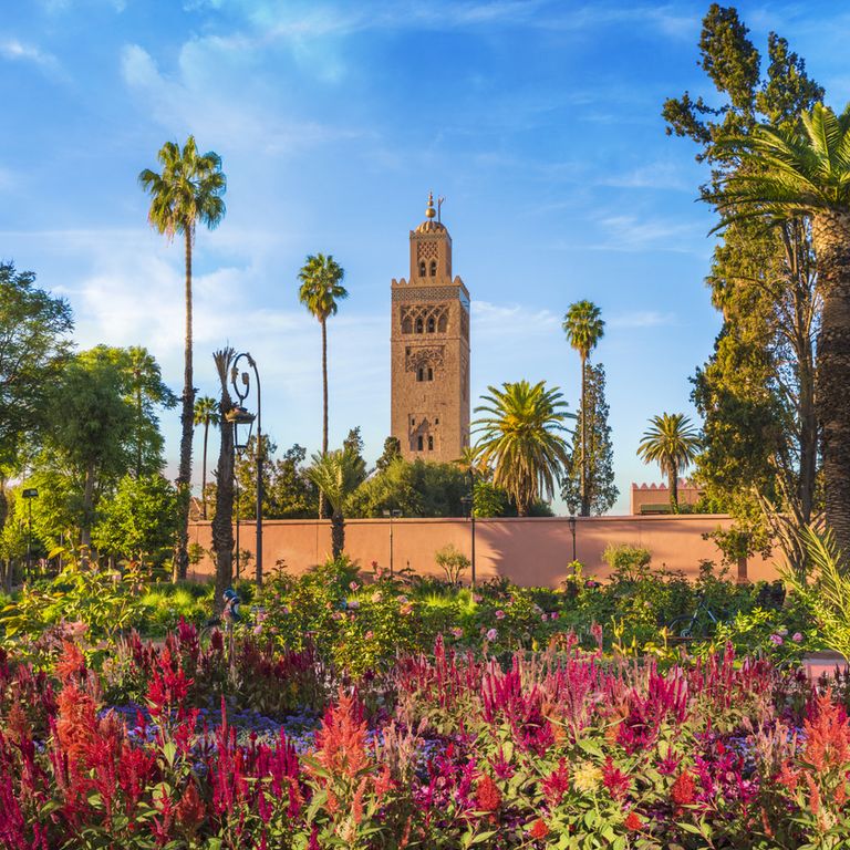 Koutoubia Mosque And Gardem, Marrakesh