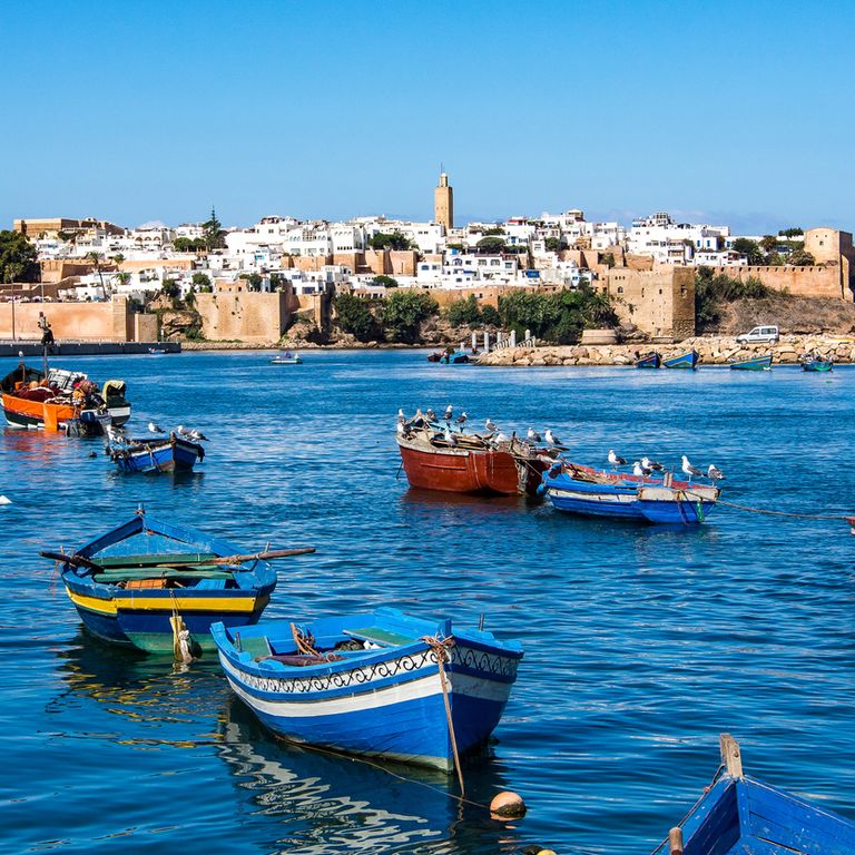 View Of The Harbour Of Rabat, Morocco